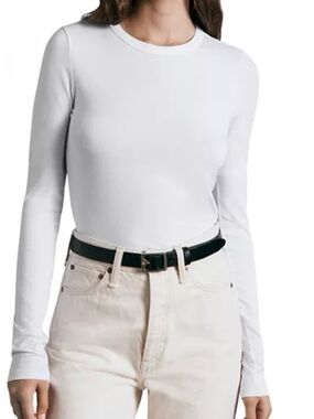rag & bone white Luca jersey slim $178 new with tags